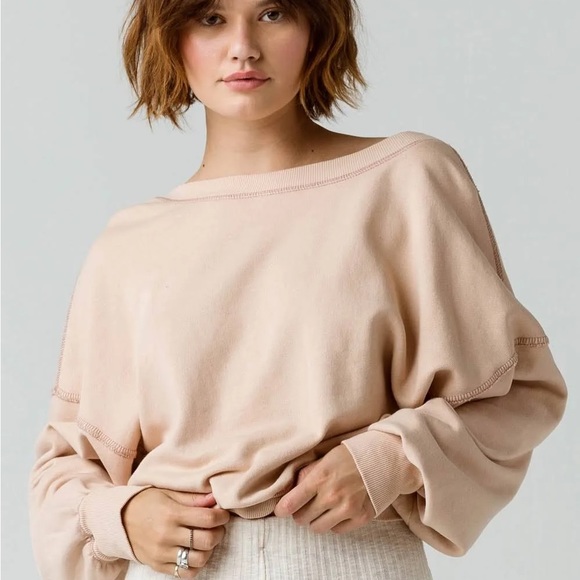 Free People Take Me Back Pullover Sweatshirt - Picture 3 of 8